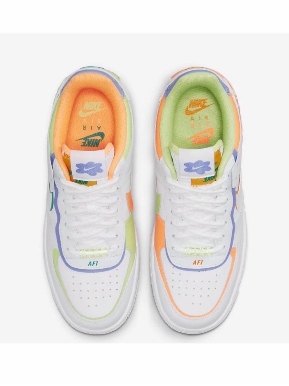Nike W AF1 Shadow White Peach Cream Sneakers